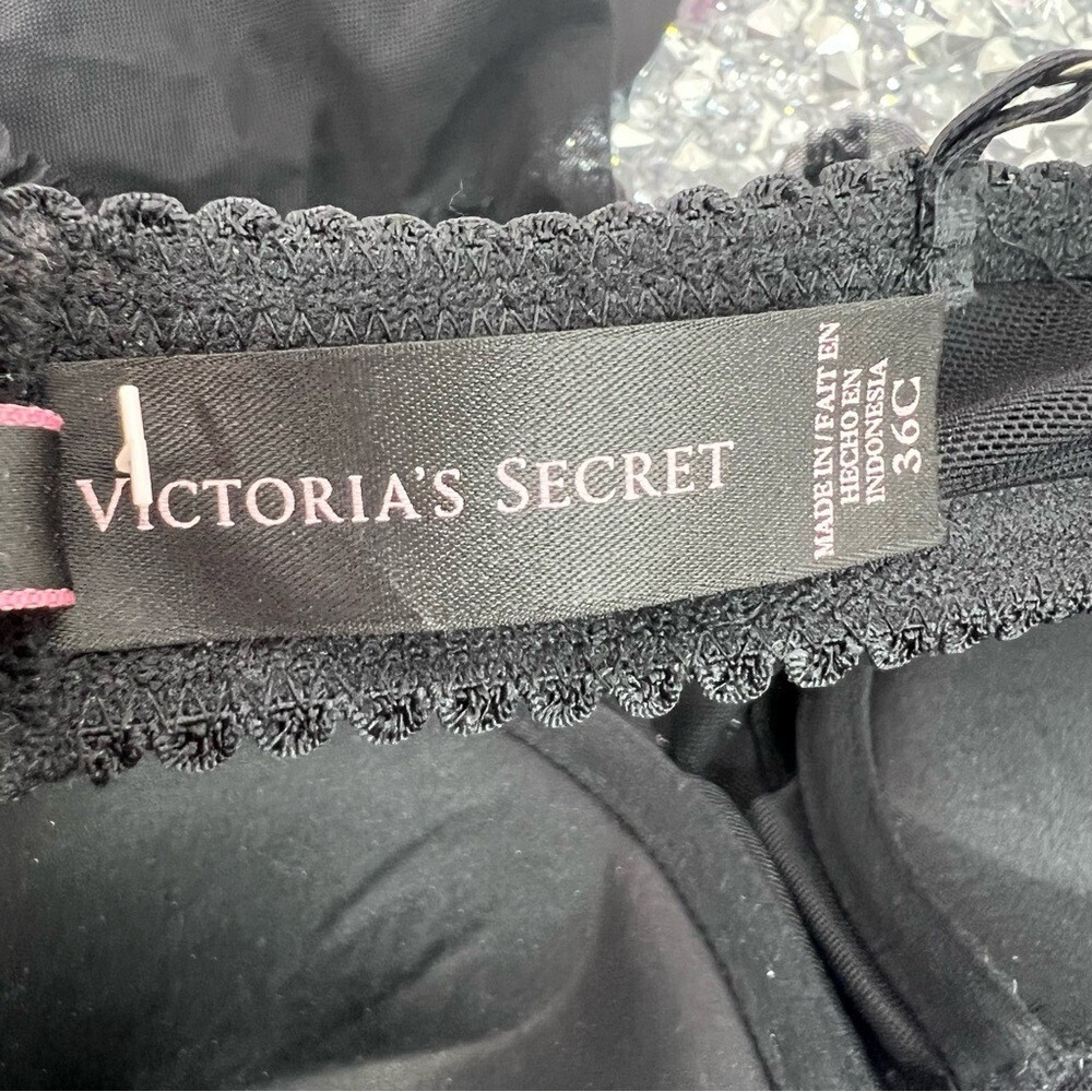 Victoria secret Black Sheer Lace Chemise with Bow Detail - Intimates apron - Picture 14 of 16